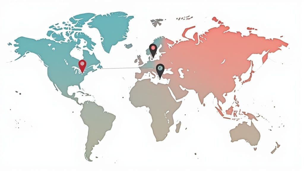 Geographic Territory-Based Routing